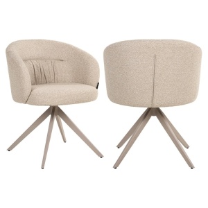 SCAUN ROTATIV OLIVIA BISCOTTI, S4788, CONFECTIONAT DIN METAL, SPUMA SI 100% POLIESTER, RICHMOND INTERIORS