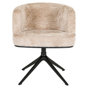 SCAUN ROTATIV SWIVEL CHEYENNE BE LOVELY BEIGE 170, CONFECTIONAT DIN 100% POLIESTER, ALUMINIU, SPUMA, METAL, PLASTIC SI PLACAJ RICHMOND INTERIORS - Img 5