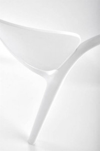 SCAUN TERASA K491, ALB, DIN POLIPROPILENA , STIL MODERN, SUPRAPOZABIL - Img 4
