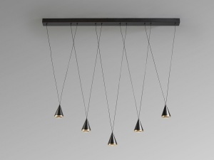 SCHULLER, LUSTRA CONIC, 120CM, REALIZATA DIN METAL SI LED, ARTIM GROUP SELECTION