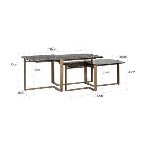 SET 2 MASUTE DE CAFEA STERLING, 211889, CONFECTIONATA DIN STICLA SI METAL, CULOAREA MARO SI AURIU, STIL MODERN - Img 6