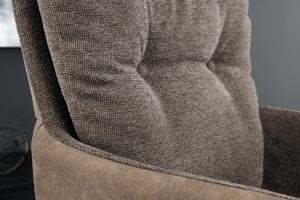 SET 2 SCAUNE, BIG GEORGE, ROTATIVE, MATERIAL TEXTIL, MICROFIBRA, CADRUL METAL, ARTIM GROUP SELECTION - Img 3