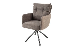 SET 2 SCAUNE, BIG GEORGE, ROTATIVE, MATERIAL TEXTIL, MICROFIBRA, CADRUL METAL, ARTIM GROUP SELECTION - Img 13