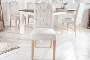 SET 2 SCAUNE, CLASIC, DE DINING, CASTLE BEJ, DIN LEMN SI TEXTIL( STIL IN), ARTIM GROUP SELECTION - Img 2