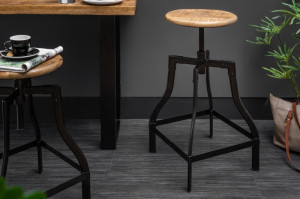 SET 2 SCAUNE DE BAR IRON FROST 39397 STIL VINTAGE - Img 3
