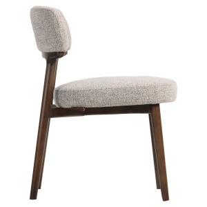 SET 2 SCAUNE DINING, BASKER, REALIZAT DIN LEMN SI TEXTIL IGNIFUG, CULOARE MARO/BEJ, DESIGN DEOSEBIT, RICHMOND INTERIORS - Img 3