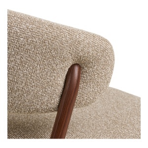 SET 2 SCAUNE DINING CAVI, REALIZAT DIN METAL, FURNIR SI TEXTIL, CULOARE NATUR/MARO, HOUSE NORDIC - Img 6