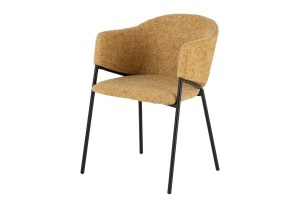 SET 2 SCAUNE, NOBLESSE, MATERIAL TEXTIL, CADRUL METAL, CULOARE GALBEN/MUSTAR, ARTIM GROUP SELECTION - Img 5