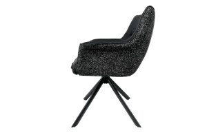SET 2 SCAUNE ROTATIVE, LE GRAND, NEGRU, PIELE ECO SI MATERIAL TEXTIL, ARTIM GROUP SELECTION - Img 3