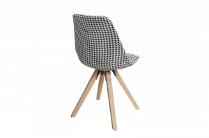 SET 4 SCAUNE ALB/NEGRU SCANDINAVIA 36506 - DESIGN SCANDINAV - Img 3