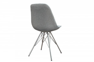 SET 4 SCAUNE GRI SCANDINAVIA RETRO 36092 DESIGN SCANDINAV - Img 3