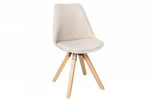 SET 4 SCAUNE NATURALE/BEJ SCANDINAVIA 38126 - DESIGN SCANDINAV - Img 2