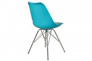 SET 4 SCAUNE TURCOAZ SCANDINAVIA RETRO 38222 - DESIGN SCANDINAV - Img 4