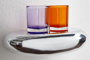 SET 6 RAFTURI ARGINTIU TEAR 20405 DIN ALUMINIU DESIGN MODERN - Img 4