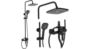 SET DE DUS ARGUS, NEGRU MAT, DIN ALAMA, CALITATE SUPERIOARA - Img 1