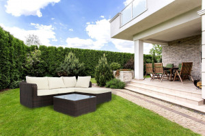 SET DE GRADINA RATTAN SOFA + MASUTA - Img 4