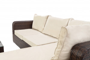 SET DE GRADINA RATTAN SOFA + MASUTA - Img 6