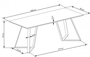 SET DINING, LIVING, MASA CALGARY CU 4 SCAUNE K280, DESIGN INDUSTRIAL - Img 2