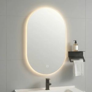 Set mobilier de baie cu lavoar, Toledo 80cm Gri, JUST IN - Img 3