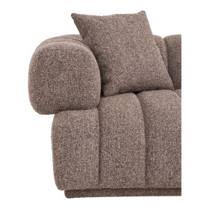 SOFA AURORA CU DOUA PERINI 226CM, DIN LEMN SI TEXTIL, CULOARE MARO, HOUSE NORDIC - Img 6