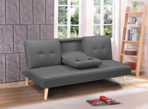 SOFA BACON BEJ CU TAPITERIE DIN TEXTIL STIL MODERN HALMAR - Img 2