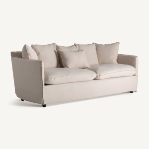 SOFA ELEGANTA BARDNEY 216CM, STRUCTURA DE LEMN SI TEXTIL, CULOARE BEJ, VICAL HOME - Img 2
