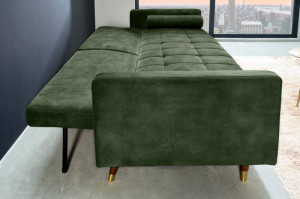SOFA EXTENSIBILA, 195CM, MICROFIBRA VERDE, MODEL DEOSEBIT, ARTIM GROUP SELECTION - Img 4