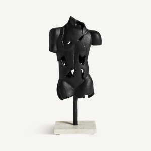STATUETA MESSIER, 42CM, CULOARE NEAGRA, DIN ALUMINIU/MARMURA, STIL MODERN, ARTIM GROUP SELECTION