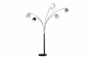 STOC 1 BUC!!! LAMPADAR LEVELS MULTICOLOR 205CM DIN METAL SI TEXTIL COD 36398 - Img 6