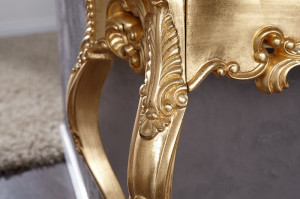 STOC!!! CONSOLA, VENICE AURIU 110CM, DIN LEMN SI POLIURETAN, DESIGN CLASIC - Img 6