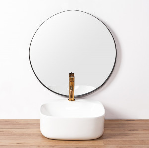 STOC!!! LAVOAR REA LUIZA, 42CM, ALB, DESIGN MODERN, MONTAJ PE BLAT, CALITATE SUPERIOARA - Img 1