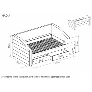 STOC !!! PAT DORMITOR NADIA, CU SERTARE, 120 CM, GRI TAP 142, TAPITERIE DIN CATIFEA, STIL MODERN - Img 2