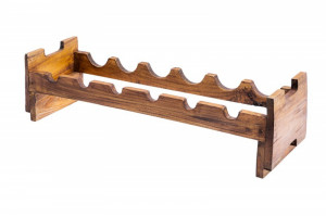 SUPORT DE VIN HEMINGWAY 70 CM 39556 DIN LEMN MASIV DE MAHON STIL VINTAGE - Img 5