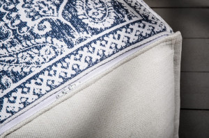 TABURET ALB/ALBASTRU ORIENTAL 39020 DESIGN MODERN - Img 3