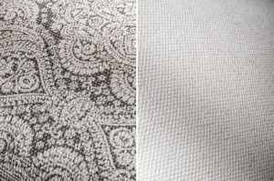 TABURET ALB/GRI ORIENTAL 39019 DESIGN MODERN - Img 4