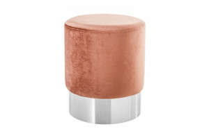 TABURET BAROCK 39601 ROZ/ARGINTIU STIL MODERN ELEGANT - Img 5