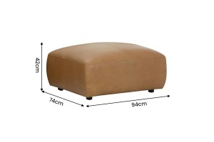 TABURET ELEGANT BIG GEORGE 95CM, REALIZAT DIN LEMN SI PIELE ECO, CULOARE MARO, INVICTA INTERIOR - Img 5