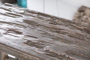 TABURET HEMINGWAY 50 CM GRI MAHON 40313 STIL RUSTIC - Img 3