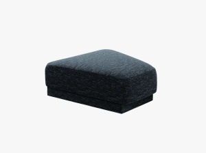 TABURET MILEY, ALBASTRU, CU TAPITERIE DIN TEXTIL CHENILLE HAGA, MICADONI