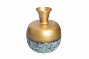 VAS DECORATIV, ABSTRACT ORIENT 35CM, DIN METAL, COD 43511, REALIZAT MANUAL - Img 1