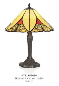 VEIOZA DEOSEBITA TIFFANY, COD KT31+P2080, DIN METAL SI STICLA