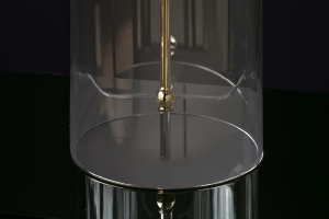 VEIOZA ELEGANTA, CLASSICO 55CM, STICLA SI ABAJUR ALB/AURIU, ARTIM GROUP SELECTION - Img 2