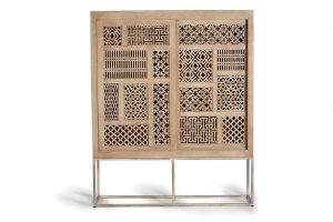 VITRINA LIVING 170CM, 6070, LEMN DE MANGO, GINER Y COLOMER, STIL MODERN - Img 3