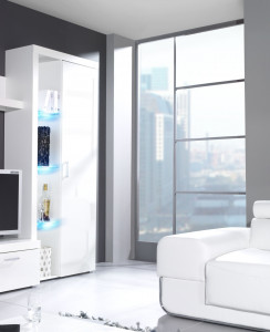 VITRINA LIVING CU LED-URI SAMBA REG2 ALBA DESIGN MODERN CM