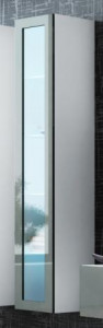 VITRINA LIVING CU LED VIGO 180 ALB/GRI DESIGN MODERN CM