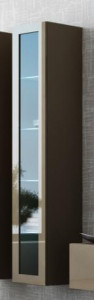 VITRINA LIVING CU LED VIGO 180 LATTE DESIGN MODERN CM