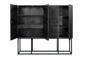 VITRINA LIVING LEMN 180CM, COD 6715, DIN LEMN DE MANGO, ARTIM GROUP SELECTION - Img 4