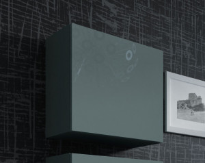 VITRINA LIVING VIGO KWADRAT GRI DESIGN MODERN CM