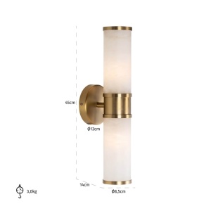 APLICA CHARLIZE, ML-0021, CONFECTIONATA DIN METAL SI STICLA, STIL MODERN - Img 3