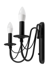 Aplica de perete Rustica Clasica Neagra APP646-2W - Img 2
